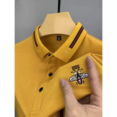 Beetle Logo Printed Men's Polo T-Shirt – Classic Fit, Breathable Cotton, Everyday Comfort