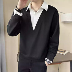 Layered Men's Polo T-Shirt – Classic Fit, Breathable Cotton, Everyday Comfort