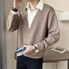 Layered Men's Polo T-Shirt – Classic Fit, Breathable Cotton, Everyday Comfort