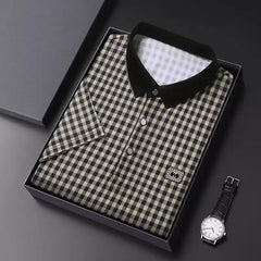 Checks Men's Polo T-Shirt – Classic Fit, Breathable Cotton, Everyday Comfort