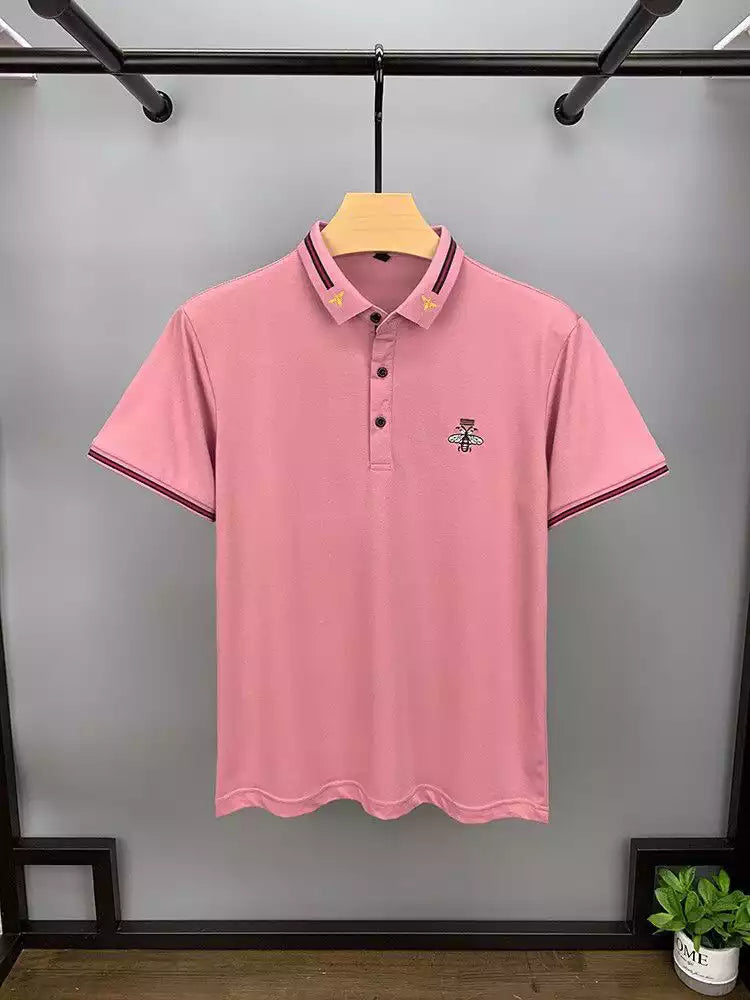 Beetle Logo Printed Men's Polo T-Shirt – Classic Fit, Breathable Cotton, Everyday Comfort