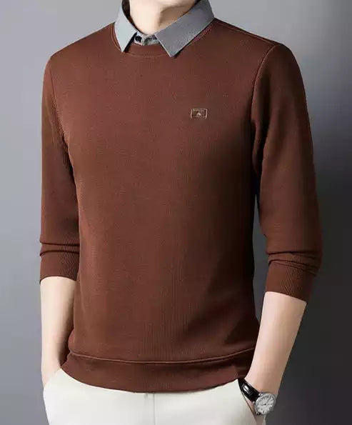 Ribbed Men's Polo T-Shirt – Classic Fit, Breathable Cotton, Everyday Comfort