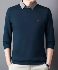 Ribbed Men's Polo T-Shirt – Classic Fit, Breathable Cotton, Everyday Comfort