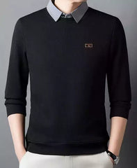 Ribbed Men's Polo T-Shirt – Classic Fit, Breathable Cotton, Everyday Comfort