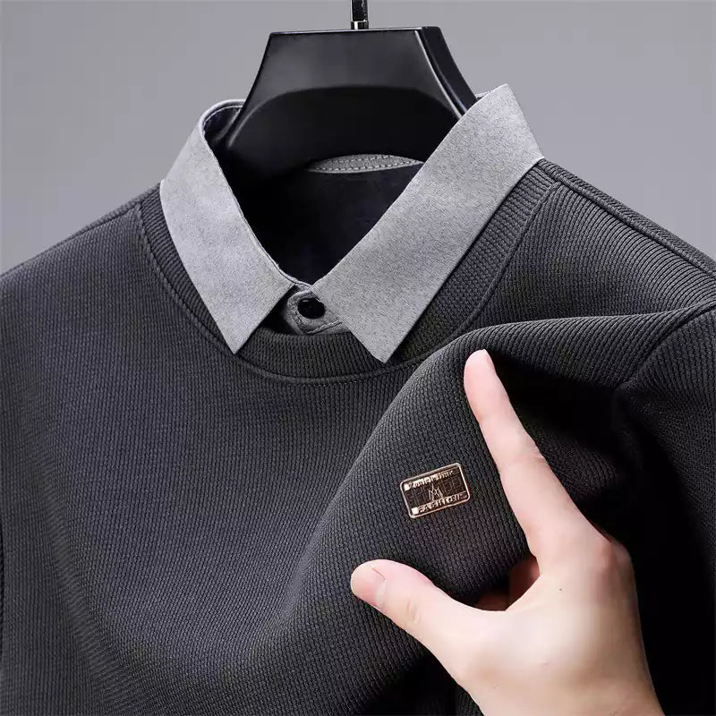 Ribbed Men's Polo T-Shirt – Classic Fit, Breathable Cotton, Everyday Comfort