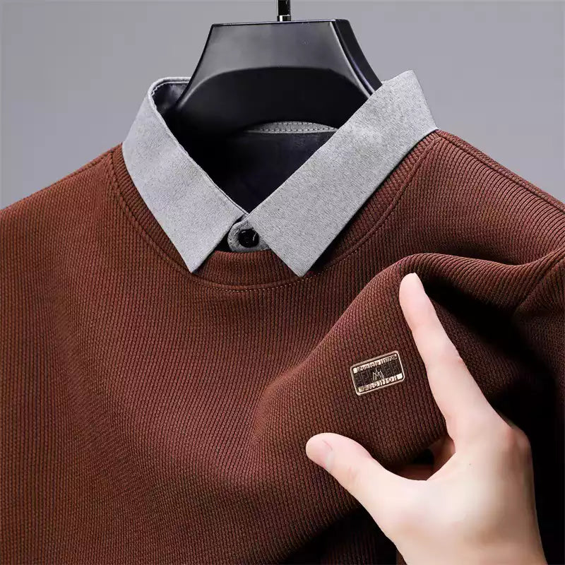Ribbed Men's Polo T-Shirt – Classic Fit, Breathable Cotton, Everyday Comfort